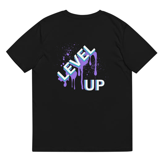 Unisex Embroidery "Level Up Drip" T-shirt